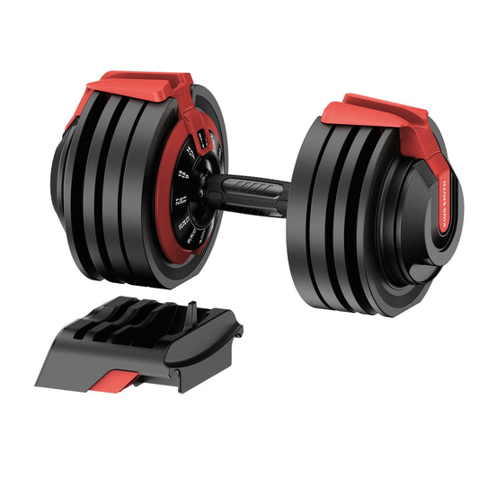 King Smith Fitness 24 kg 3-in-1 Adjustable Dumbbell, Barbell & Kettlebell Set