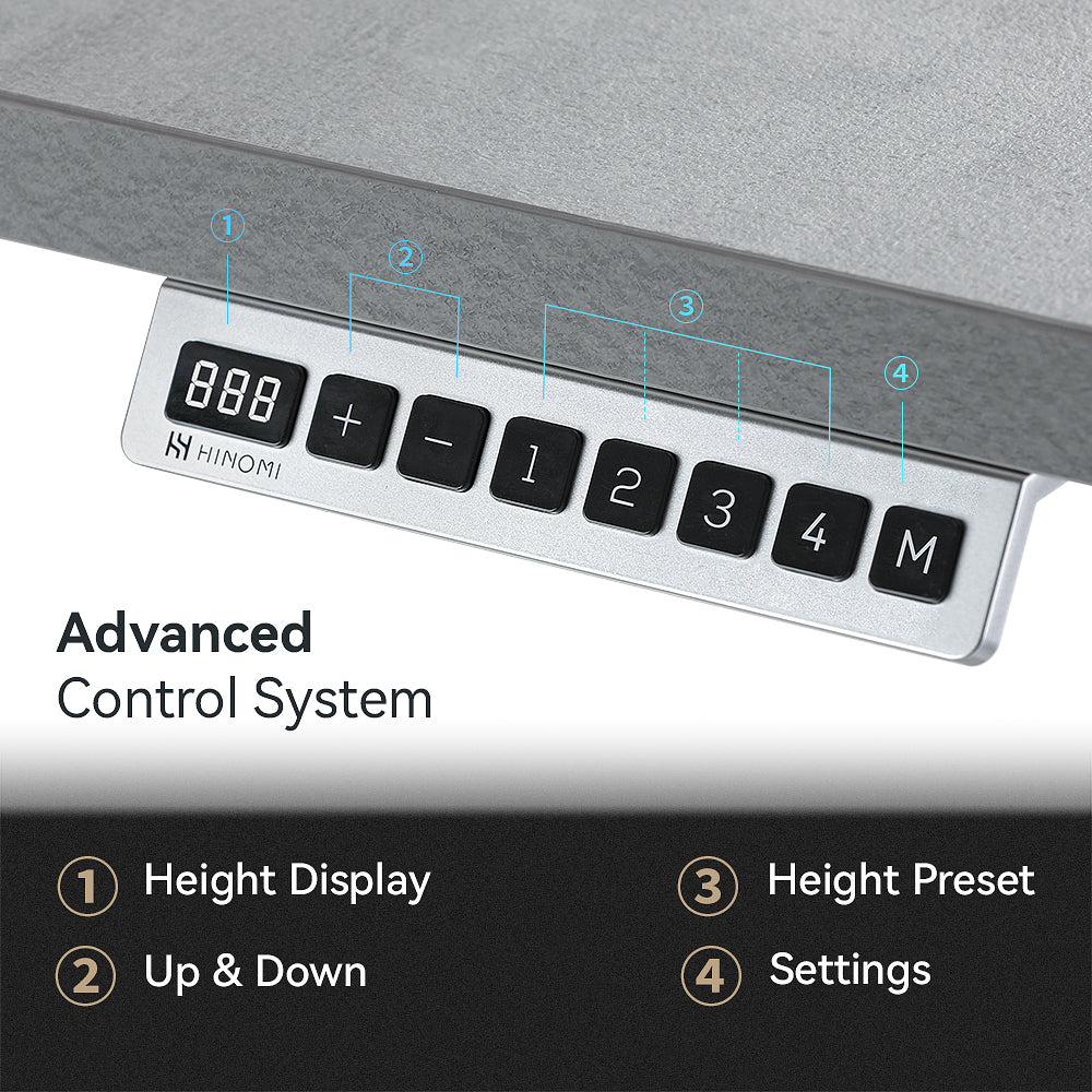 Hinomi S1 Adjustable Dual Motor Standing Desk