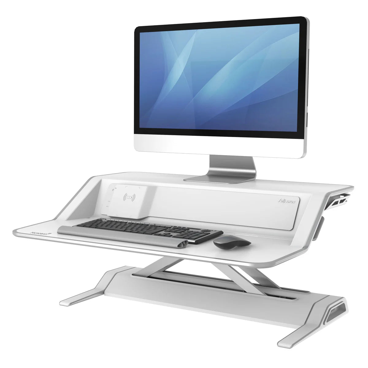 Fellowes Lotus Sit‑Stand Single Monitor Standing Desk Converter