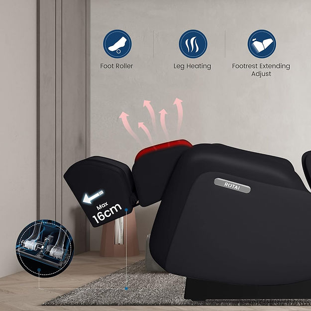 Rotai 3D, SL Heated Full Body Shiatsu Massage Chair Rotai
