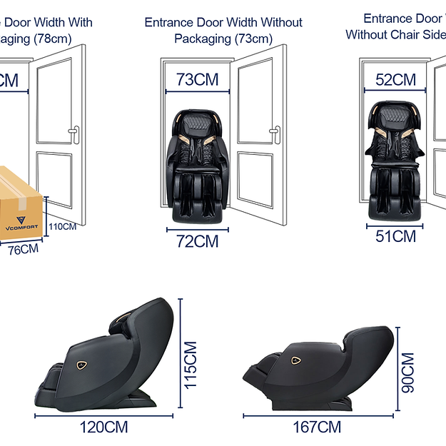 V-Comfort T-Rok 3D Smart Massage Chair V-comfort