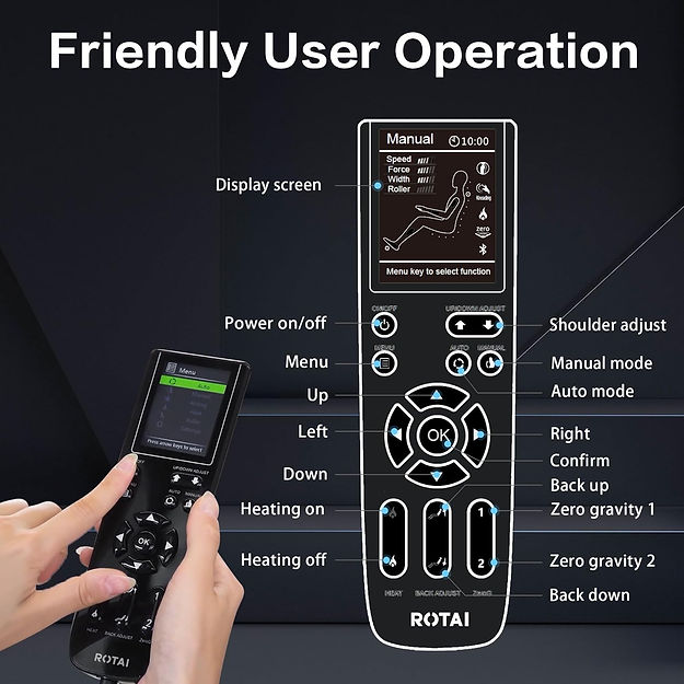 Rotai 3D, SL Heated Full Body Shiatsu Massage Chair Rotai