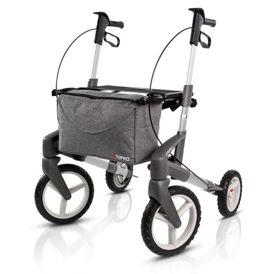 TOPRO Olympos ATR All-Terrain Rollator - Rugged Outdoor Mobility Solution Rollator TOPRO Silver
