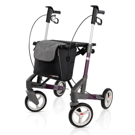 TOPRO Troja 5G Premium Mobility Walker - Advanced Lightweight Rollator Rollator TOPRO Purple Small