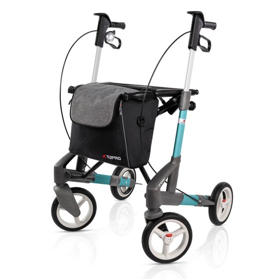 TOPRO Troja 5G Premium Mobility Walker - Advanced Lightweight Rollator Rollator TOPRO Turquoise Small