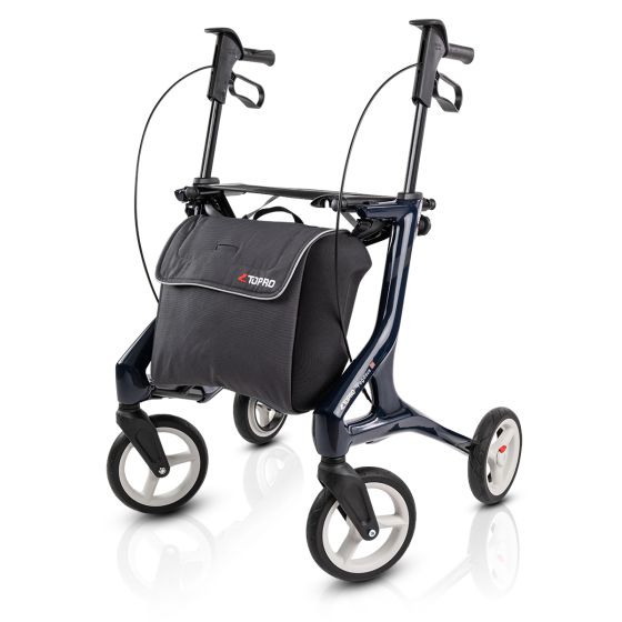 TOPRO Pegasus Carbon Rollator – Lightweight and Stylish Mobility Aid Rollator TOPRO Steel Blue