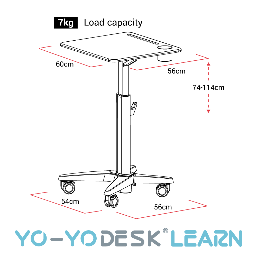 Height-Adjustable Portable Side Desk- LEARN Edition
