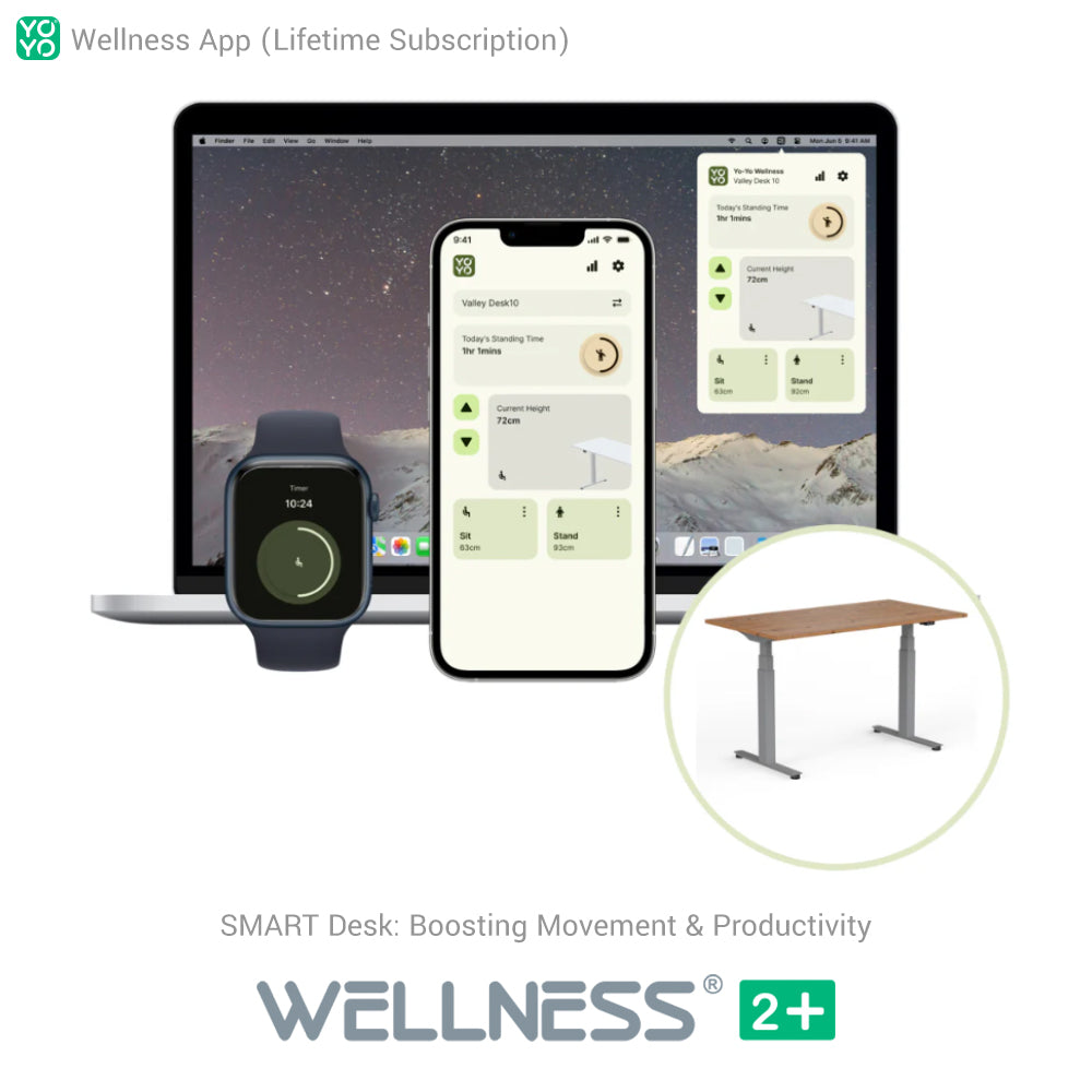 WELLNESS 2+ Smart Dual Motor Standing Desk