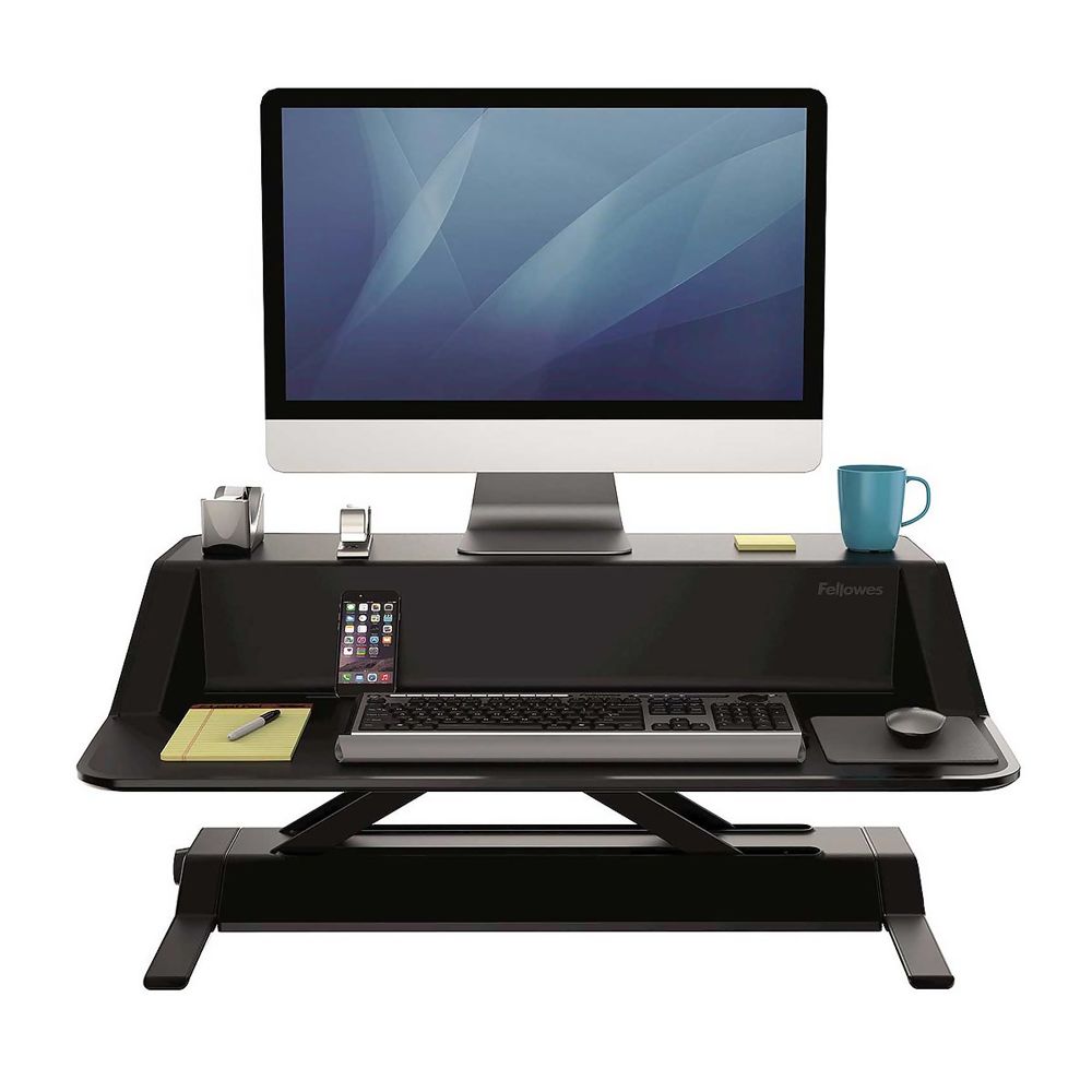 Fellowes Lotus Sit‑Stand Single Monitor Standing Desk Converter