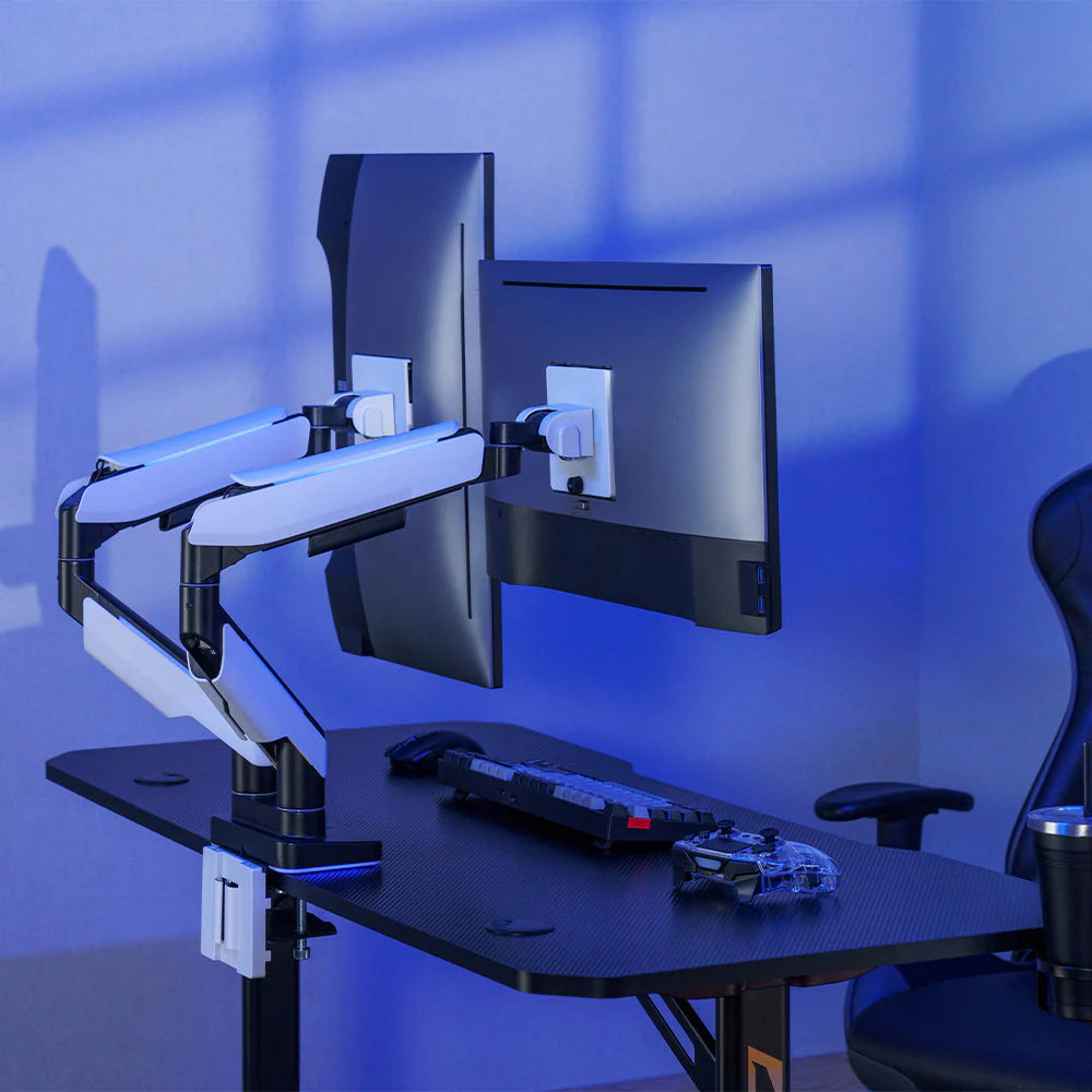 Gaming Monitor Arm with RGB Lighting