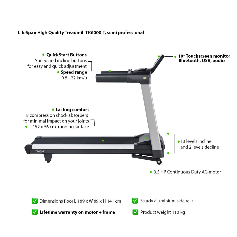 Light-Commercial Treadmill TR6000iT