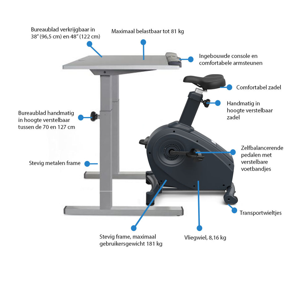 LifeSpan C3-DT5 Desk Bike Desk Bike LifeSpan