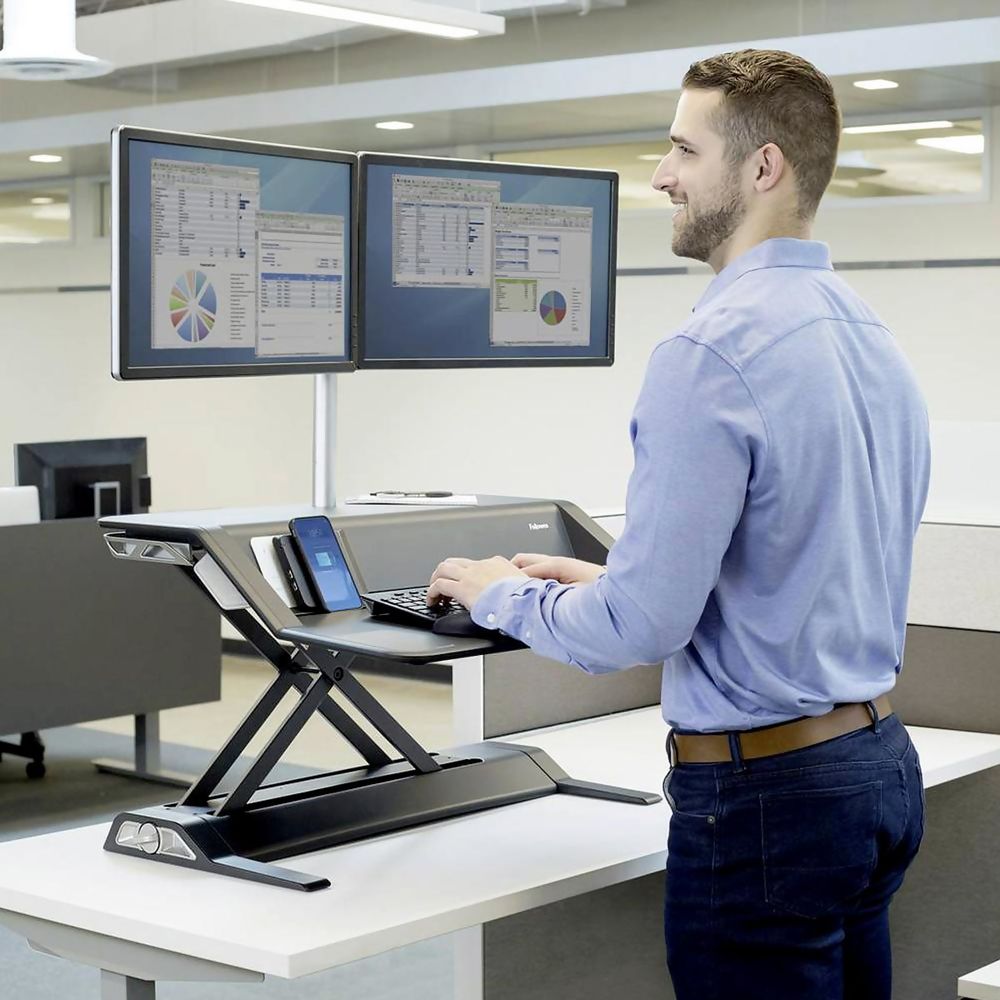 Fellowes Lotus Dual monitor Standing Desk Converter