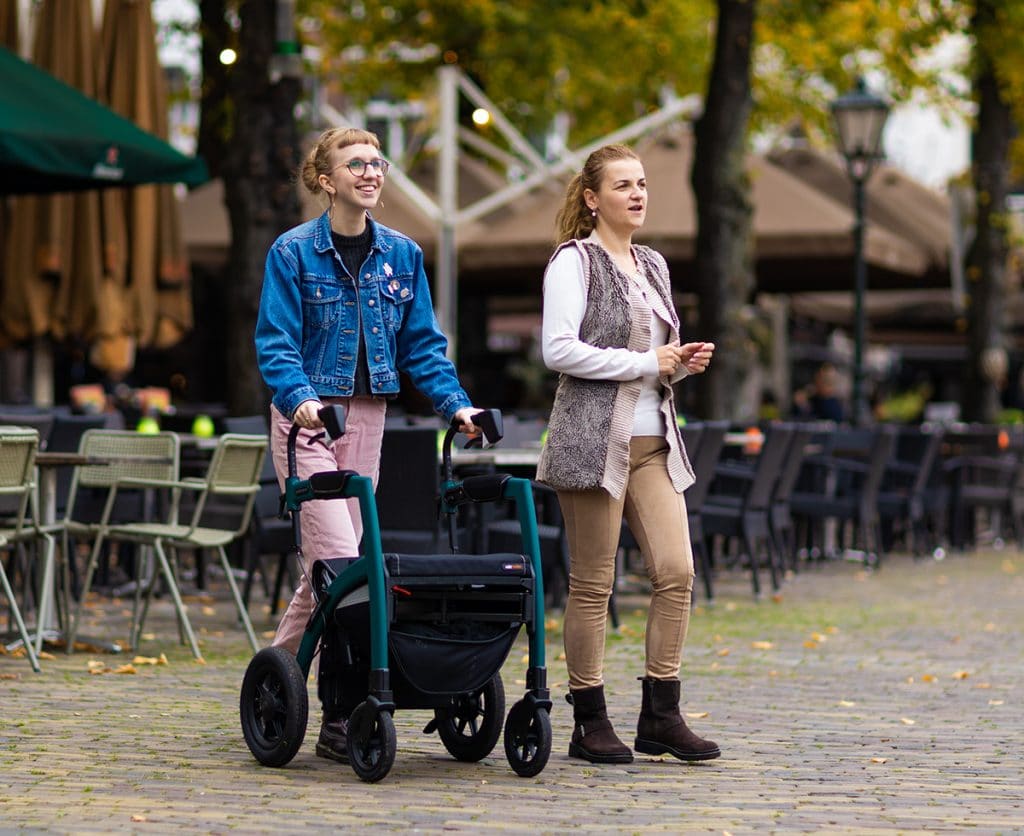 Rollz Motion Performance All-Terrain Rollator with Air Tires
