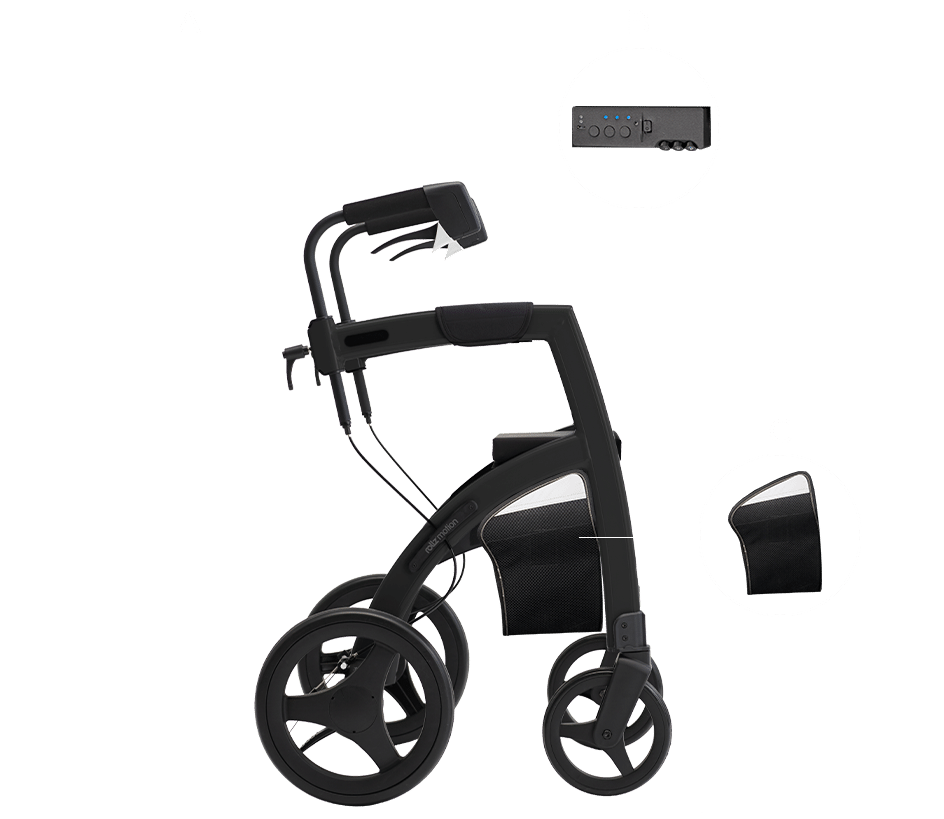 Rollz Motion Rhythm: Parkinson Rollator with Customizable Cues Rollator Rollz
