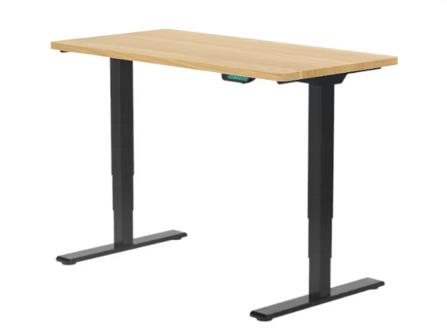 E5 Dual Motor Standing Desk Ergonest Black Maple