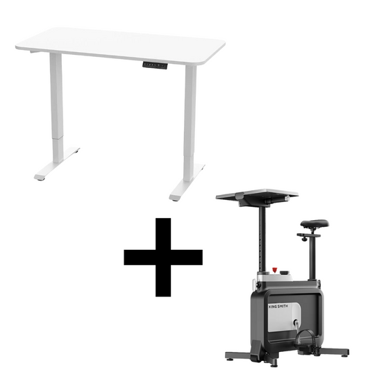 WFH Office Bundle - W1B Exercise Bike + King Smith Fitness Standing Desk