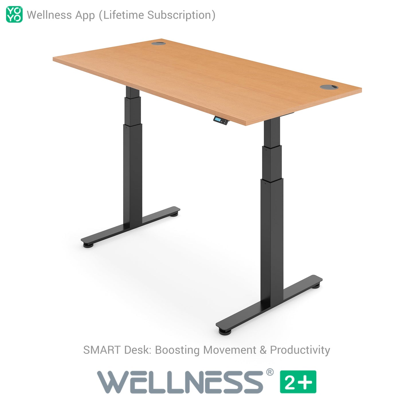 WELLNESS 2+ Smart Dual Motor Standing Desk