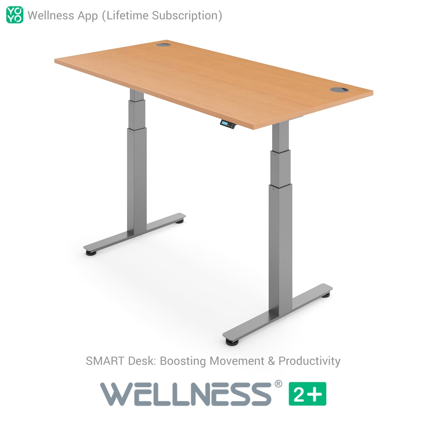 WELLNESS 2+ Smart Dual Motor Standing Desk