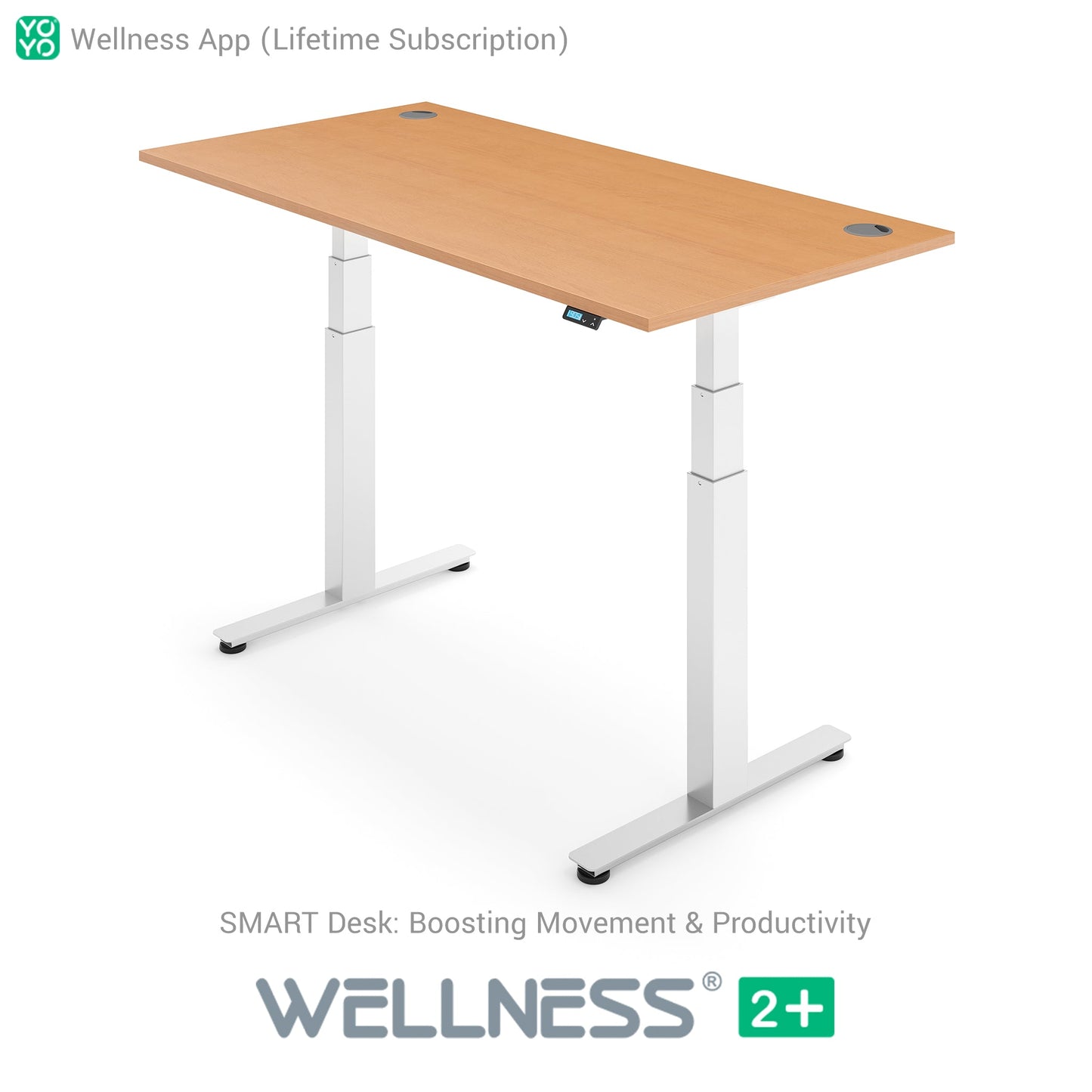 WELLNESS 2+ Smart Dual Motor Standing Desk