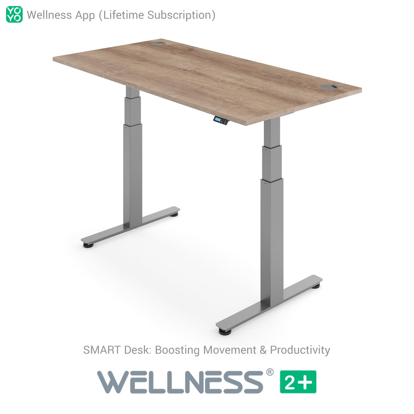 WELLNESS 2+ Smart Dual Motor Standing Desk