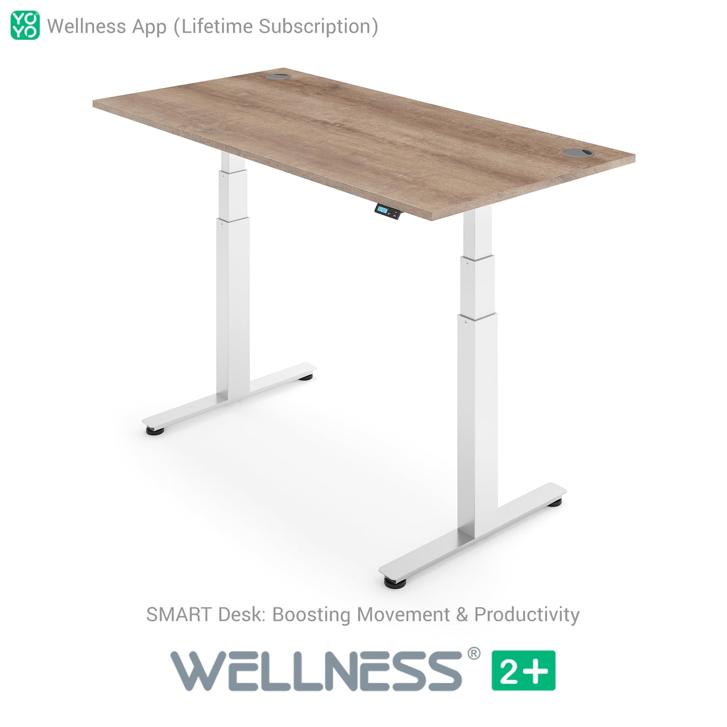 WELLNESS 2+ Smart Dual Motor Standing Desk