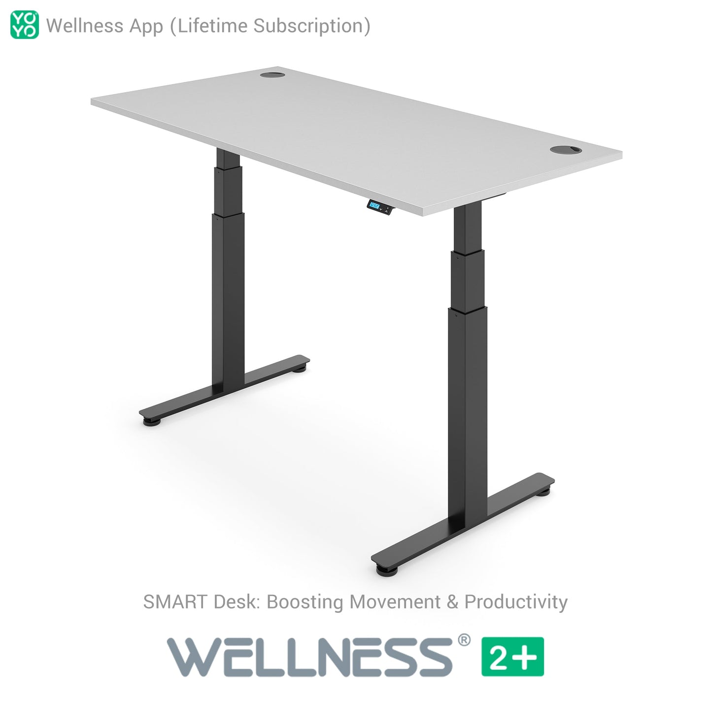 WELLNESS 2+ Smart Dual Motor Standing Desk