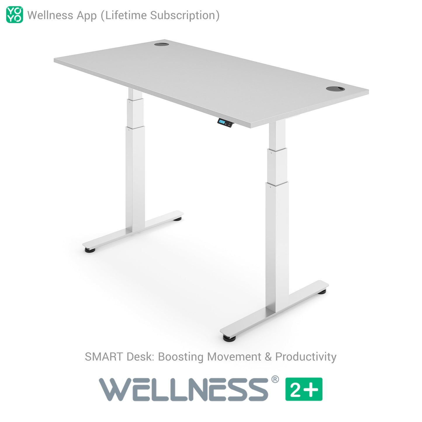 WELLNESS 2+ Smart Dual Motor Standing Desk