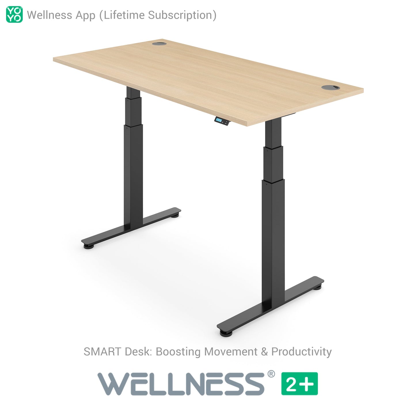 WELLNESS 2+ Smart Dual Motor Standing Desk