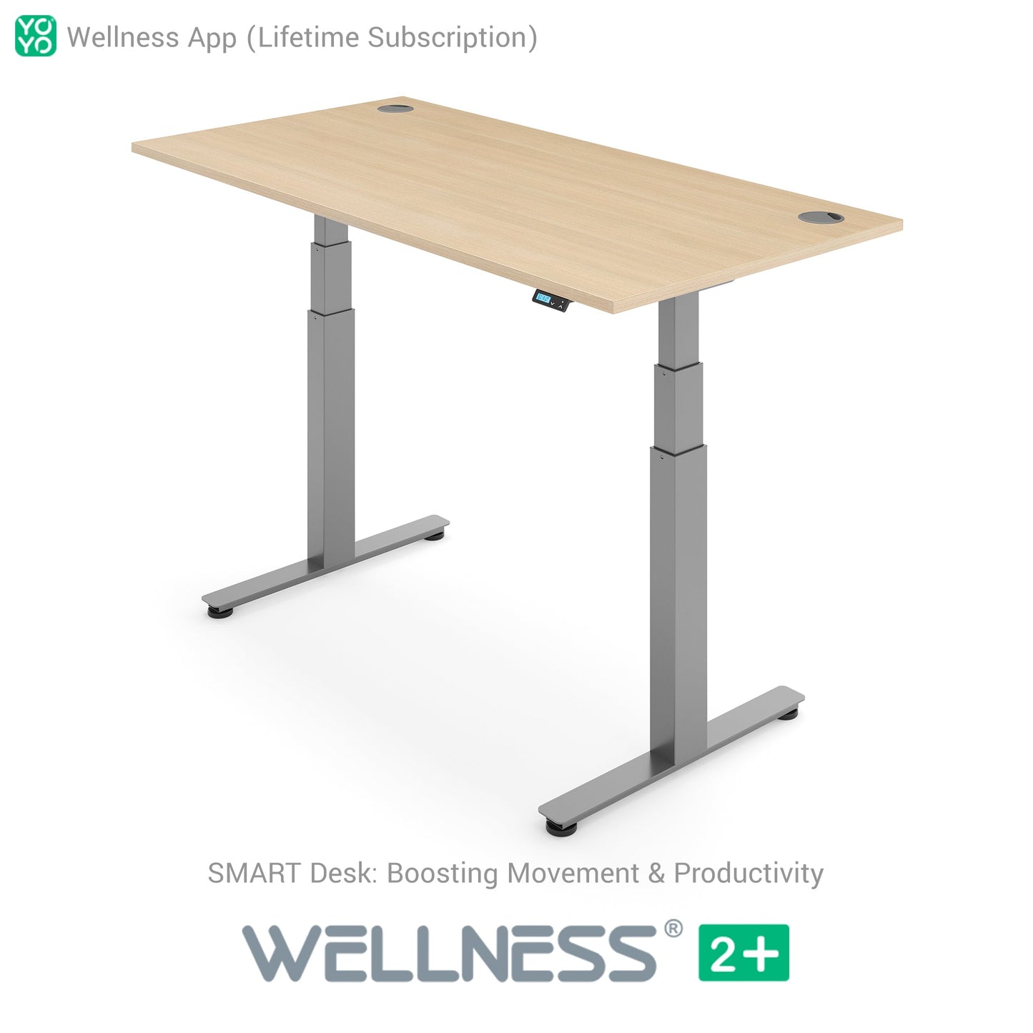 WELLNESS 2+ Smart Dual Motor Standing Desk
