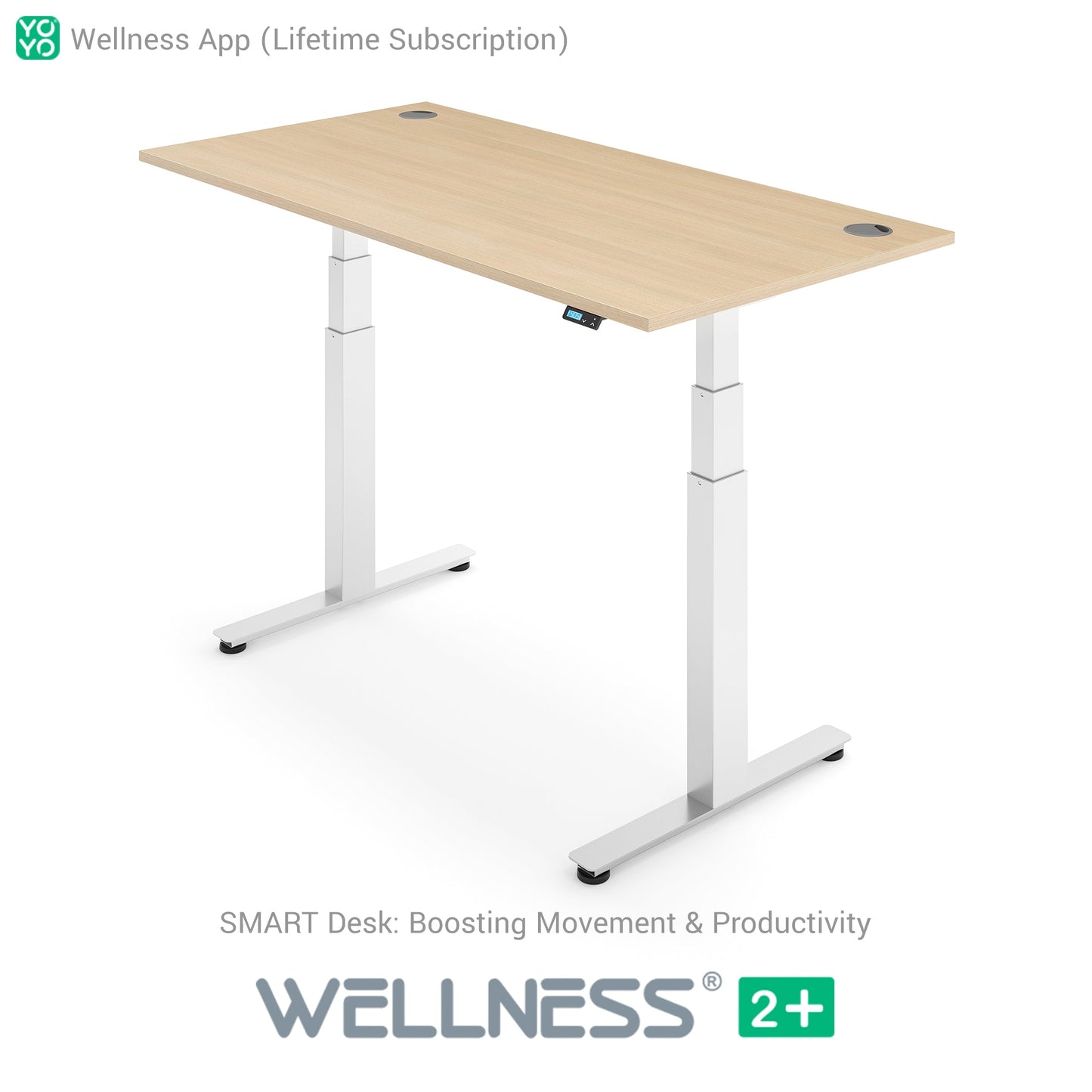 WELLNESS 2+ Smart Dual Motor Standing Desk