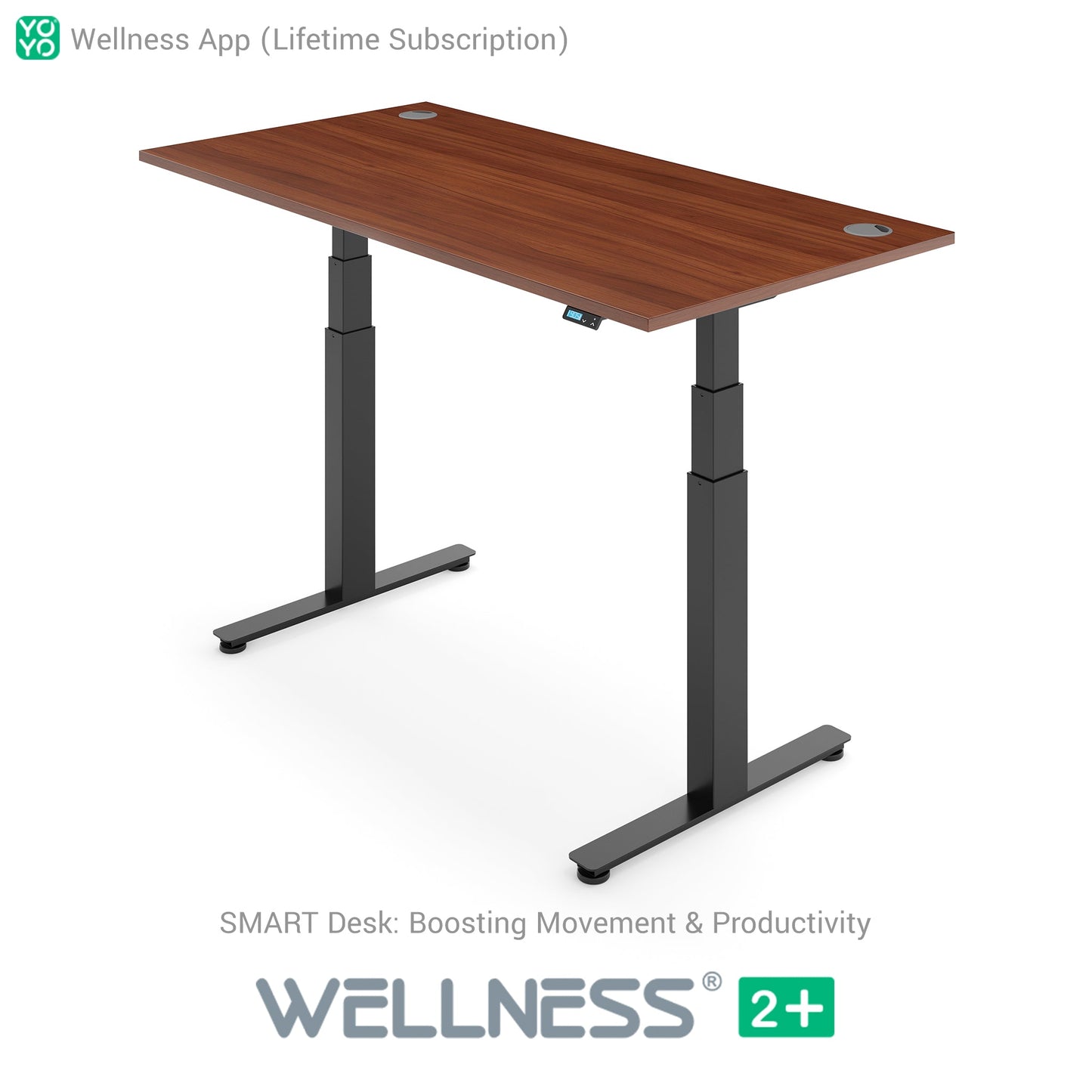 WELLNESS 2+ Smart Dual Motor Standing Desk