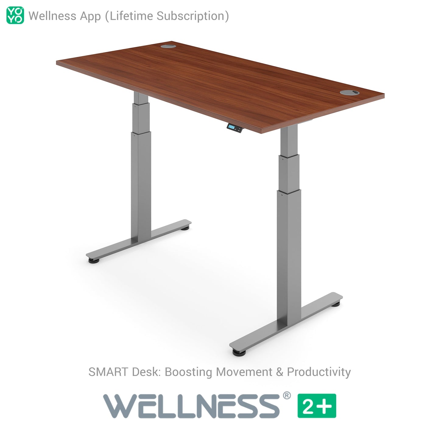WELLNESS 2+ Smart Dual Motor Standing Desk