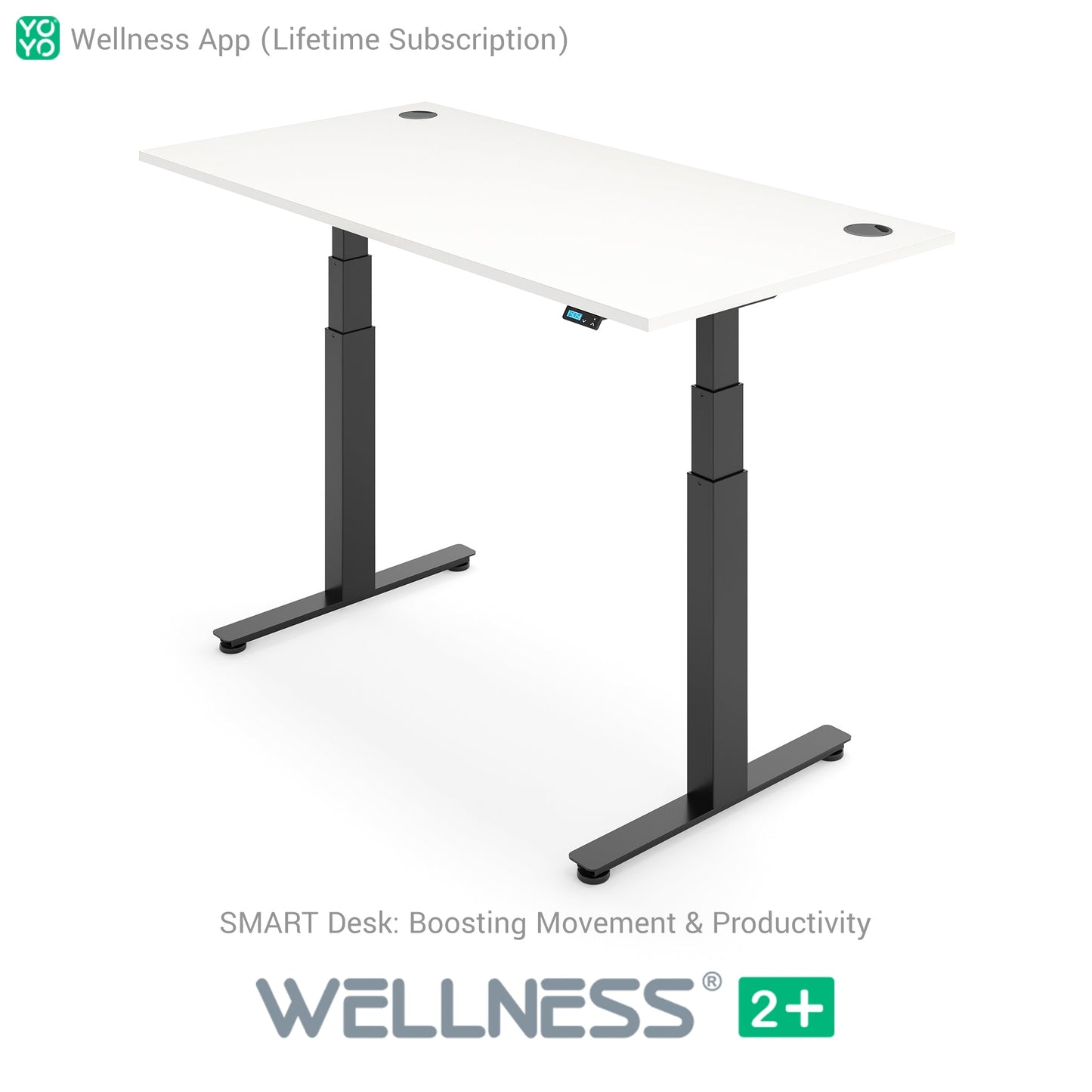 WELLNESS 2+ Smart Dual Motor Standing Desk