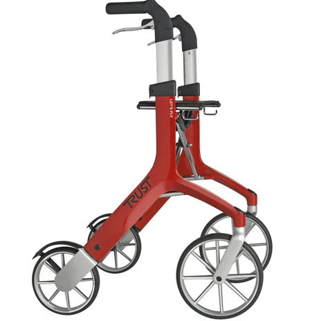 TrustCare Let's Fly Foldable Rollator Rollator TrustCare Red