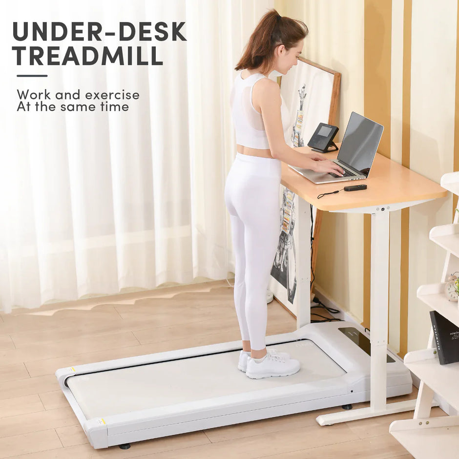 LifeSpan TX6 GlowUp Walking Pad - Pure White Under Desk Treadmill LifeSpan