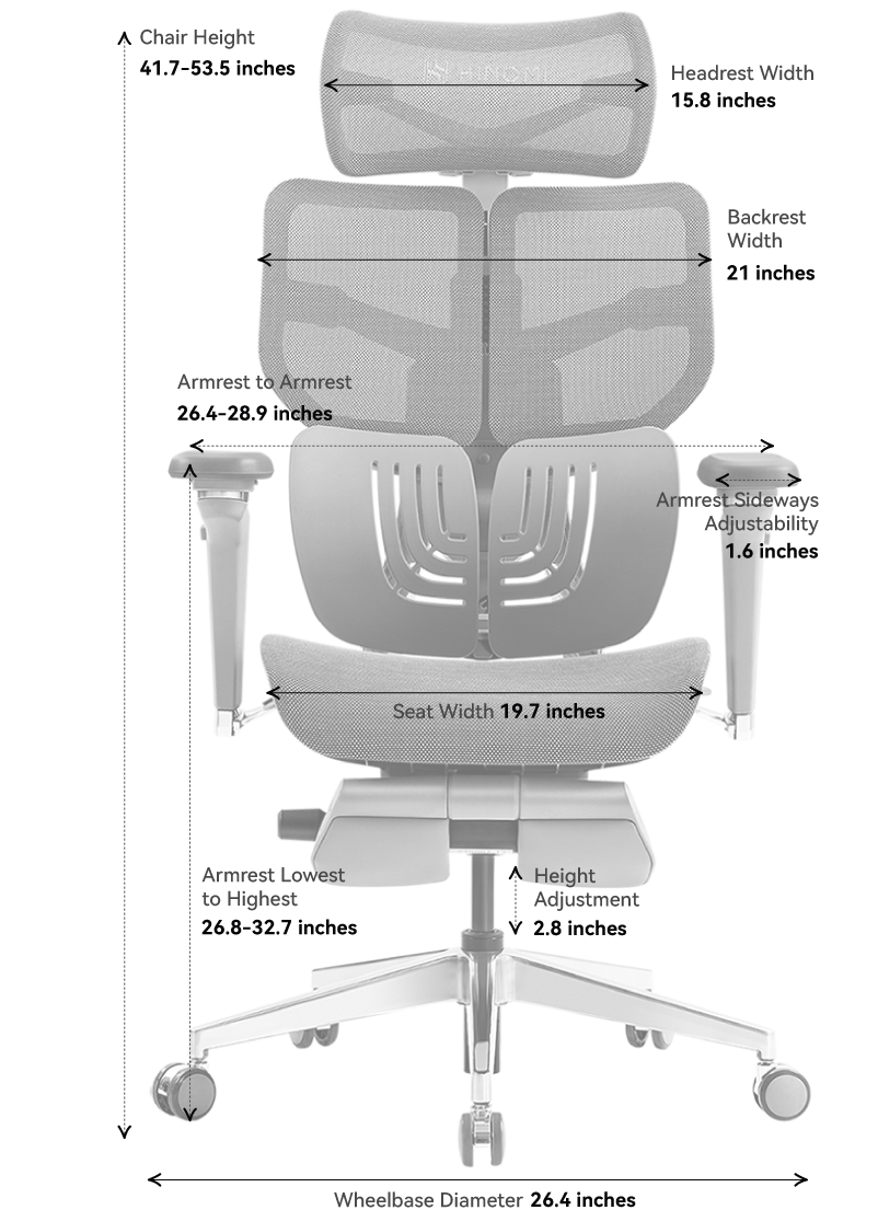 HINOMI X1 Ergonomic Chair: Robust Design, Supreme Comfort HINOMI