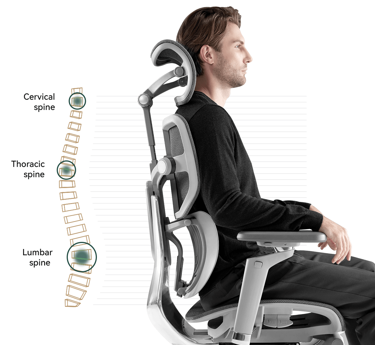HINOMI X1 Ergonomic Chair: Robust Design, Supreme Comfort HINOMI