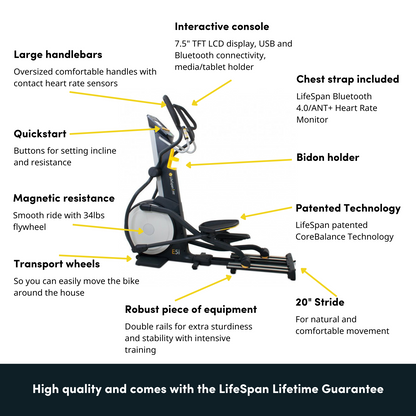 Elliptical trainer E5i+ Self-Generating