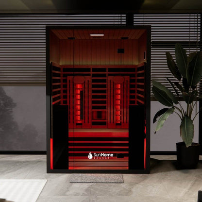 Sun Home Eclipse™ Two-Person Red Light & Infrared Sauna