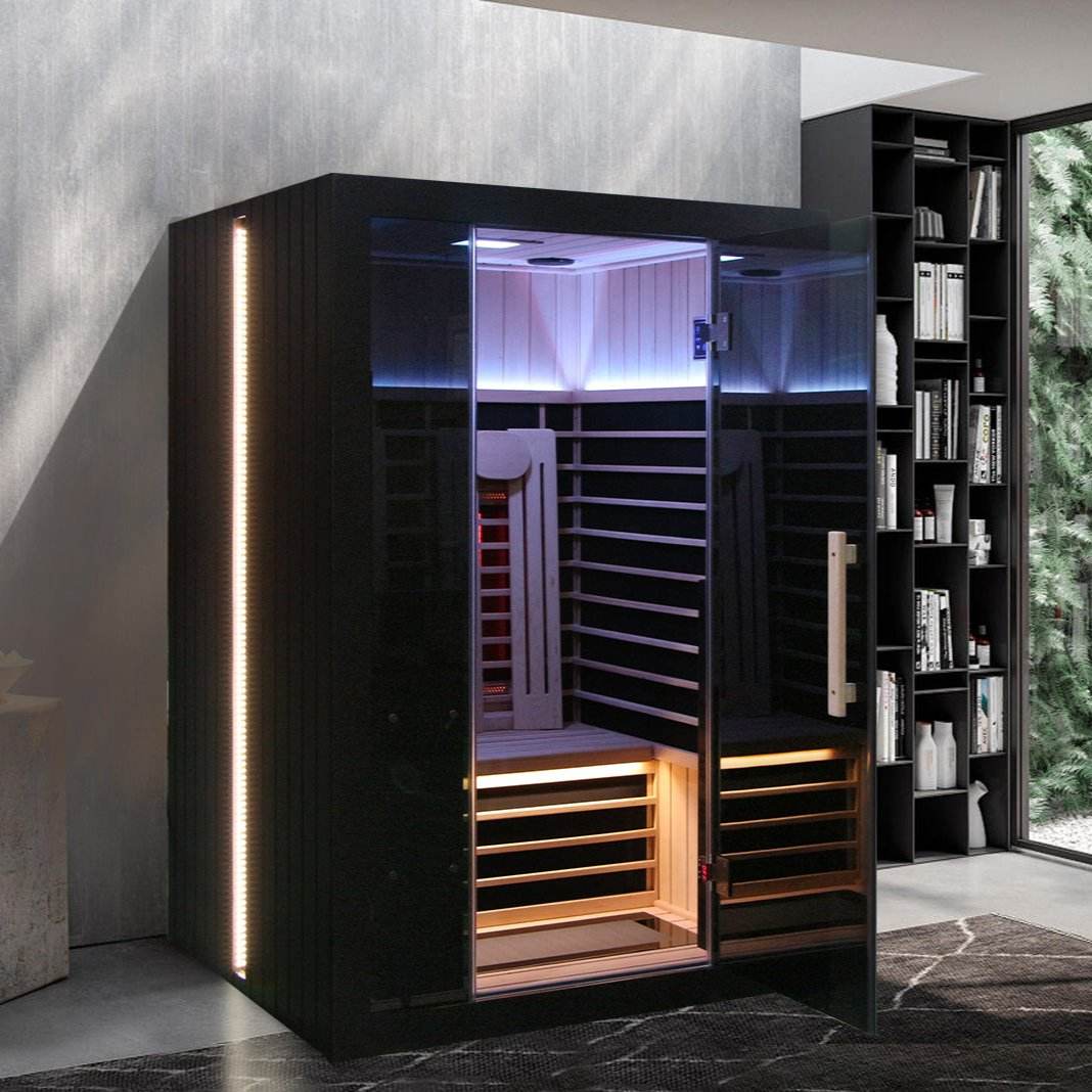 Sun Home Eclipse™ Two-Person Red Light & Infrared Sauna