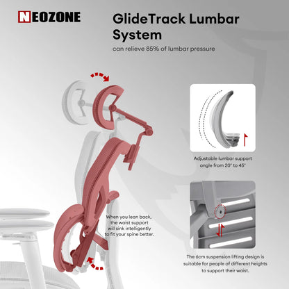 MUSSO X700 Ergonomic Office Chair with GlideTrack Technology