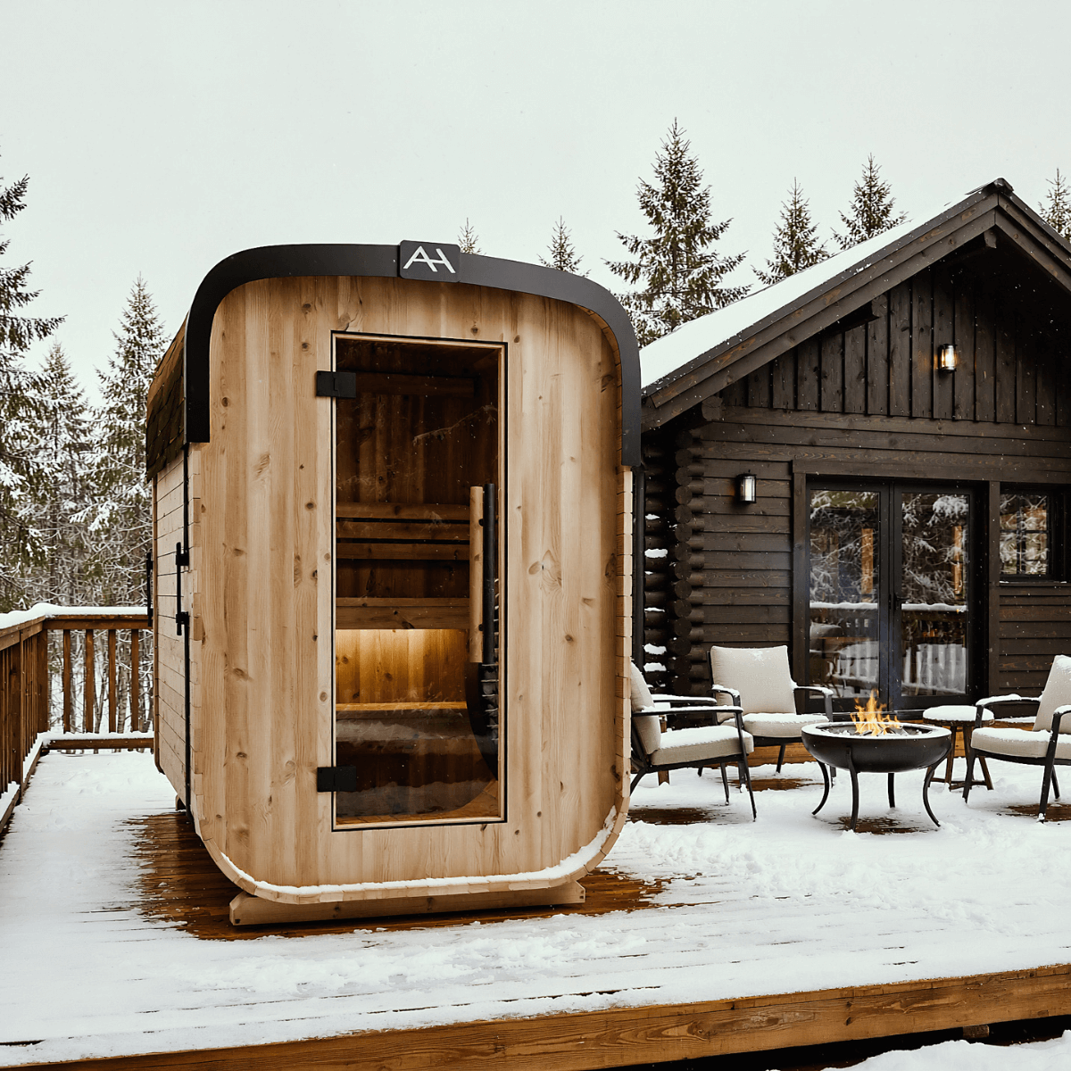 Blackwater 1-2 Person Outside Mini-Cube Sauna