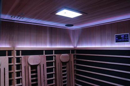 Sun Home Eclipse™ Four-Person Red Light & Infrared Sauna