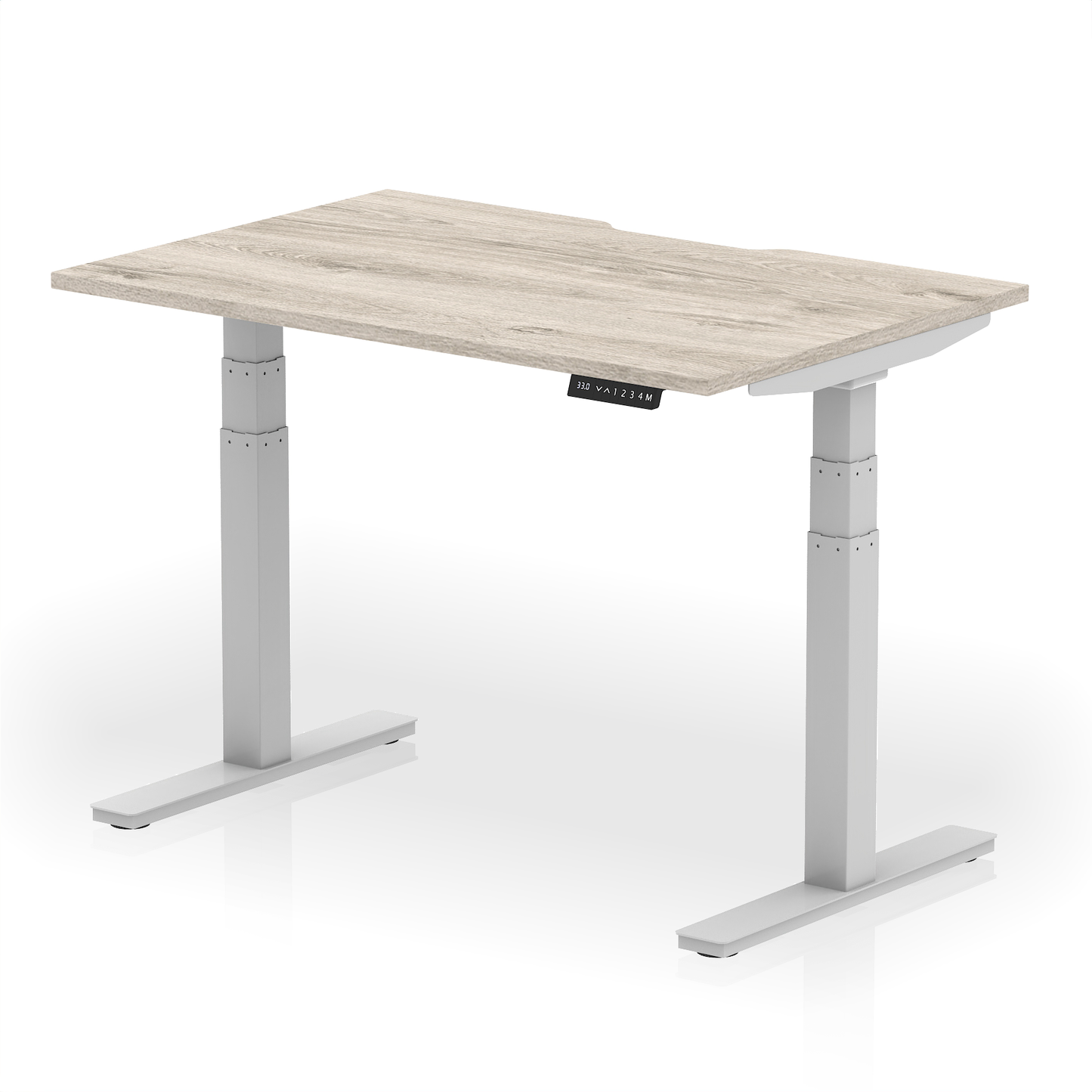Air Scalloped Edge Height Adjustable Office Desk