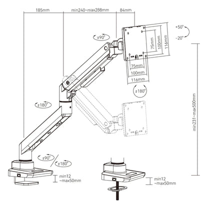 MovMax Heavy Duty Monitor Arm