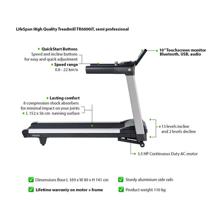 Light-Commercial Treadmill TR6000iT