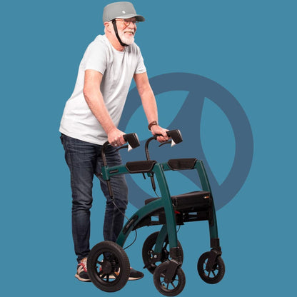 Rollz Motion Performance All-Terrain Rollator with Air Tires