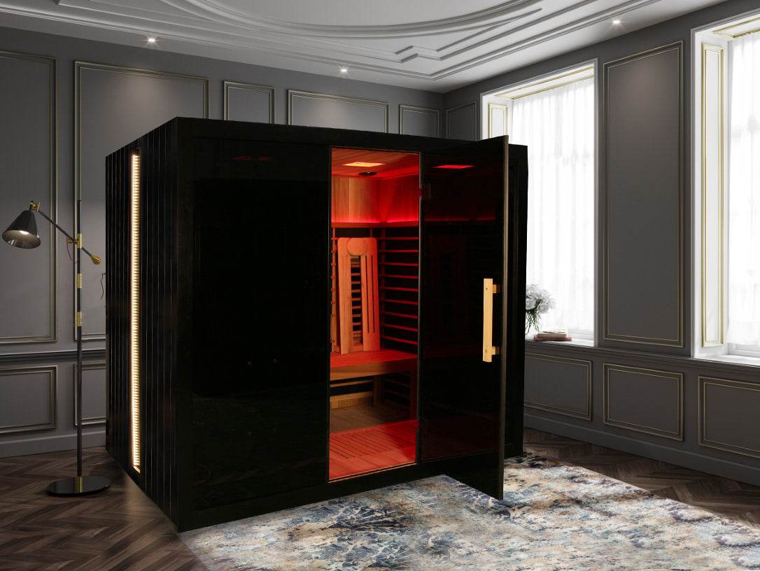 Sun Home Eclipse™ Four-Person Red Light & Infrared Sauna