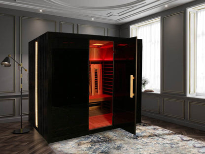Sun Home Eclipse™ Four-Person Red Light & Infrared Sauna